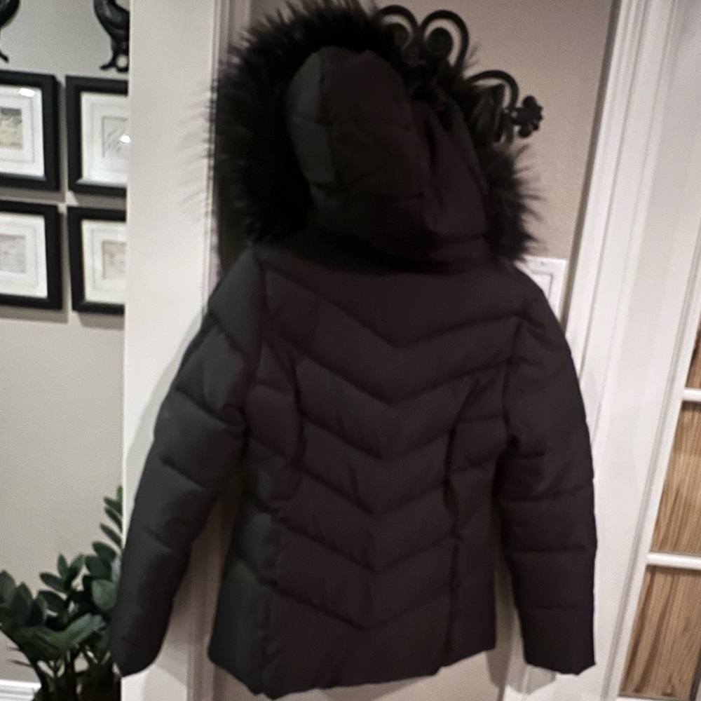 SHEIN Black Quilted Jacket with Two Way Zipper - Picture 4 of 8